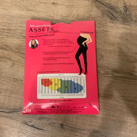 #01, 05, 09, 013. NWT ASSETS TERRIFIC TIGHTS  MATERNITY COLOR: BLACK SIZE: 4 - Picture 2 of 2